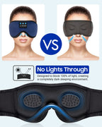 LC-dolida Sleeping Headphones Eye Mask, Sleep Mask with Bluetooth Headphones 3D Eye Mask Wireless Music Cotton Sleep Cover for S
