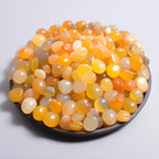 SigMntun Polished Yellow Agate Crystal Chips 200 Pcs - 0.3 10 oz Tumbled Stone Chips Crushed Sea Glass Stones Healing Reiki Crys