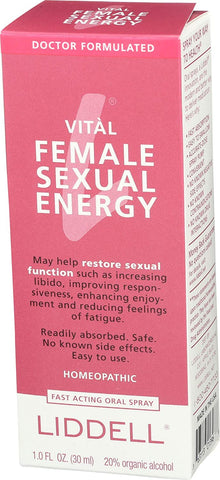 LIDDELL HOMEOPATHIc VITAL FEMALE ENERgY 1 OZ
