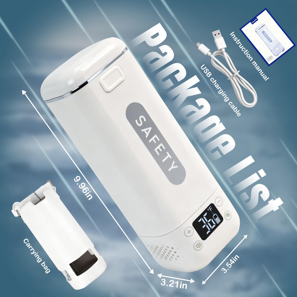 Rechargeable Insulin TSA Approved Cooler, Electric Portable Medication Cooler with USB Charging,1-6 Pens Keeps at 35-68F