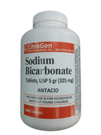 Sodium Bicarbonate Tablets USP 325 mg (5 Grains) for Relief of Acid Indigestion, Heartburn, Sour Stomach & Upset Stomach 1000 Ta