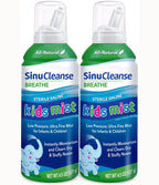 SinuCleanse Sterile Saline Kids Nasal Spray, Ultra Fine Mist, Instantly Moisturizes Dry, Stuffy Noses, Safe for Newborns & Up, 4