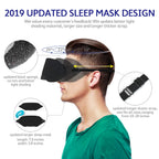 Mavogel Cotton Sleep Mask - Updated Design Light Blocking Sleep Mask, Soft and Comfortable Eye Blindfold for Men Women, Eye Mask