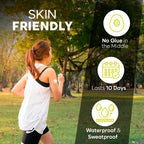 Adamson Dexcom G7 Over Patches Waterproof - 20 Clear Adhesive Patches - Transparent CGM Covers No Glue on Sensor - Strong Hold -