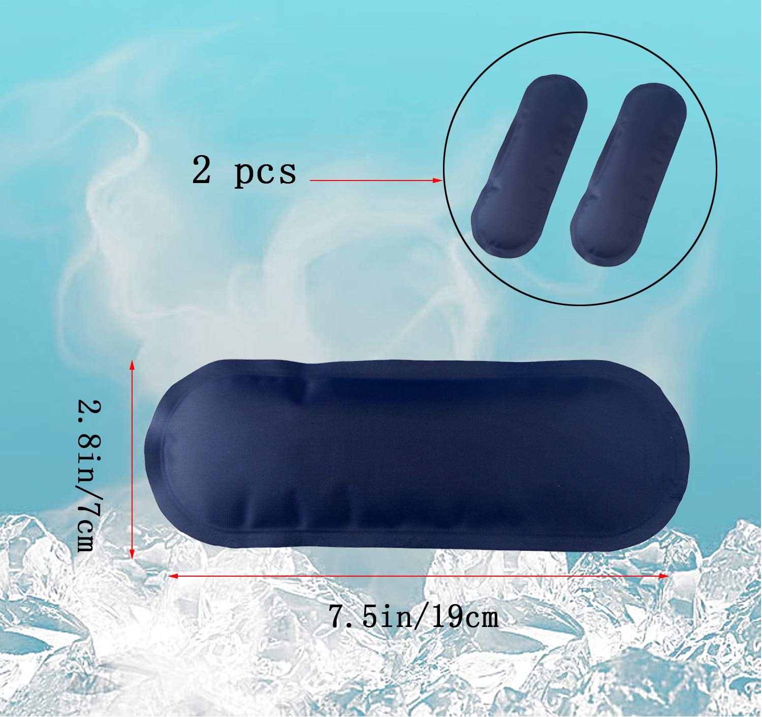 Goldwheat Insulin Cooler Travel Case with 2 Ice Packs Diabetes Medication Organizer Bag Medical Insulation Cooler
