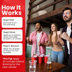 Sneaky Booze Happy Hour Aid Patches Party Hydration Drinking Recovery Patch Long-Lasting Natural Formula Better Mornings After N