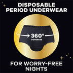 Always ZZZ Overnight Disposable Period Underwear for Women Small/Medium, 360 Coverage for Worry-Free Nights, 14 Count (2 Packs o