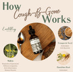 Earthley Wellness, Cough-B-Gone, Alcohol-Free Herbal Tincture for Kids & Adults (6 Months+), Cold and Cough Remedy, Soothes Sore