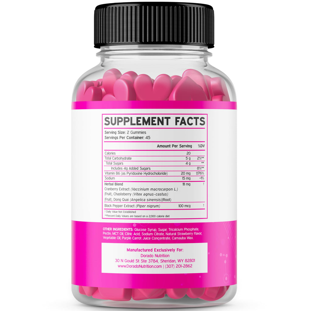Hormone Balance For Women Gummies & PMS Gummies (90 Count) - Natural Hormone Balance for Women - Cramps, Bloating, Mood Swings,