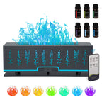 WENPHONE Colorful Essential Oil Diffuser, Flame Oil Diffuser, 7 Colors Changing Oil Aromatherapy Diffuser, 200ml Cool Mist Ultra