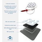 16 Large Electrode Pads 4x2 in  Universal Self-Adhesive Pads for TENS Devices & EMS Trainers  Excellent Adhesion and conductivit