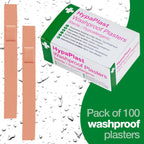 HypaPlast Pink Washproof Plasters, Finger Extension (Pack of 40)