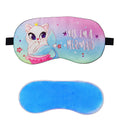 Jenna Sleep Eye Mask With Super Smooth And Adjustable Strap Super Soft & Cozy, Blindfold And Travelling (Silk_Mermaid_Multi_Gel