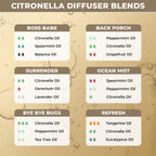 Citronella Essential Oil for Home Aromatherapy | Pure Citronella Oil for Diffusers, Skin, Organic Care | Citronella Spray for Ou