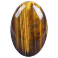 Loveliome Natural Tiger's Eye Oval Polished Worry Stones, Healing Crystal Indoor Fountain Stones Massage Energy Anxiety Relief I