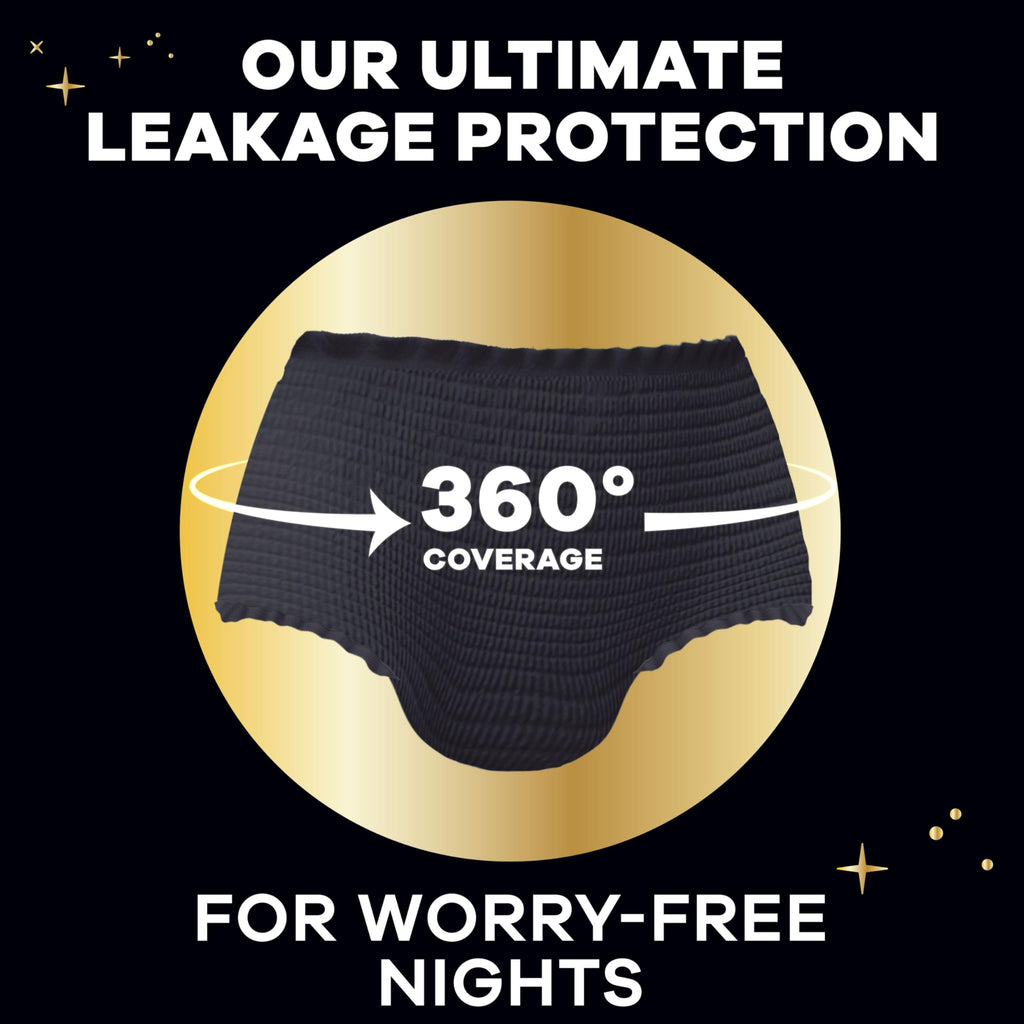 Always ZZZs Disposable Period Underwear, Size L, Absorbs 5X More Than an Ultra Thin Overnight Pad, Comfortable Sleep Worry-Free