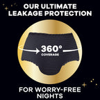 Always ZZZs Disposable Period Underwear, Size L, Absorbs 5X More Than an Ultra Thin Overnight Pad, Comfortable Sleep Worry-Free