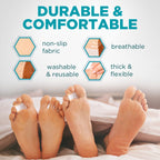 Homergy Hammer Toe Straightener Corrector Splint - 4 Broken Toe Wraps, Brace Orthopedic Separator, Cushioned Bandages, Heal Wrap