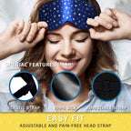 Silk Sleep Eye Mask for Men Women, Comfortable Super Soft Eye Mask with Adjustable Strap, 100% Pure Silk, Works with Every Nap P