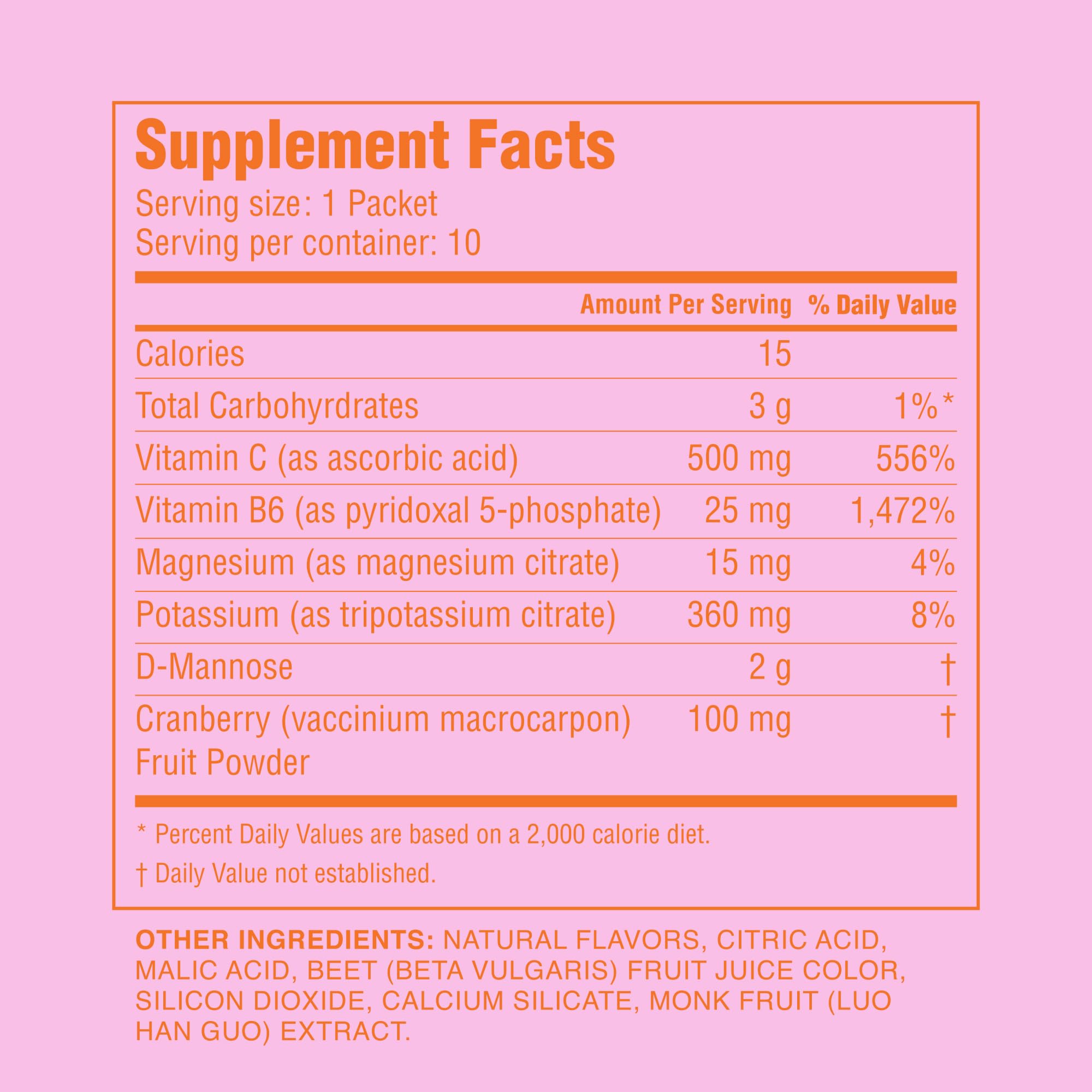 Cheeky Bonsai Bye Bye UTI: Fast Acting UTI Relief Drink Mix with D-Mannose and Cranberry Extract, Urinary Tract Support Health,