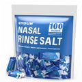 CYOUH 100PCS Vacuum-Packed Salt Saline Packets Sinus Nasal Rinse for Neti Pot, Individually Wrapped 2.34g Nasal Wash Irrigation 