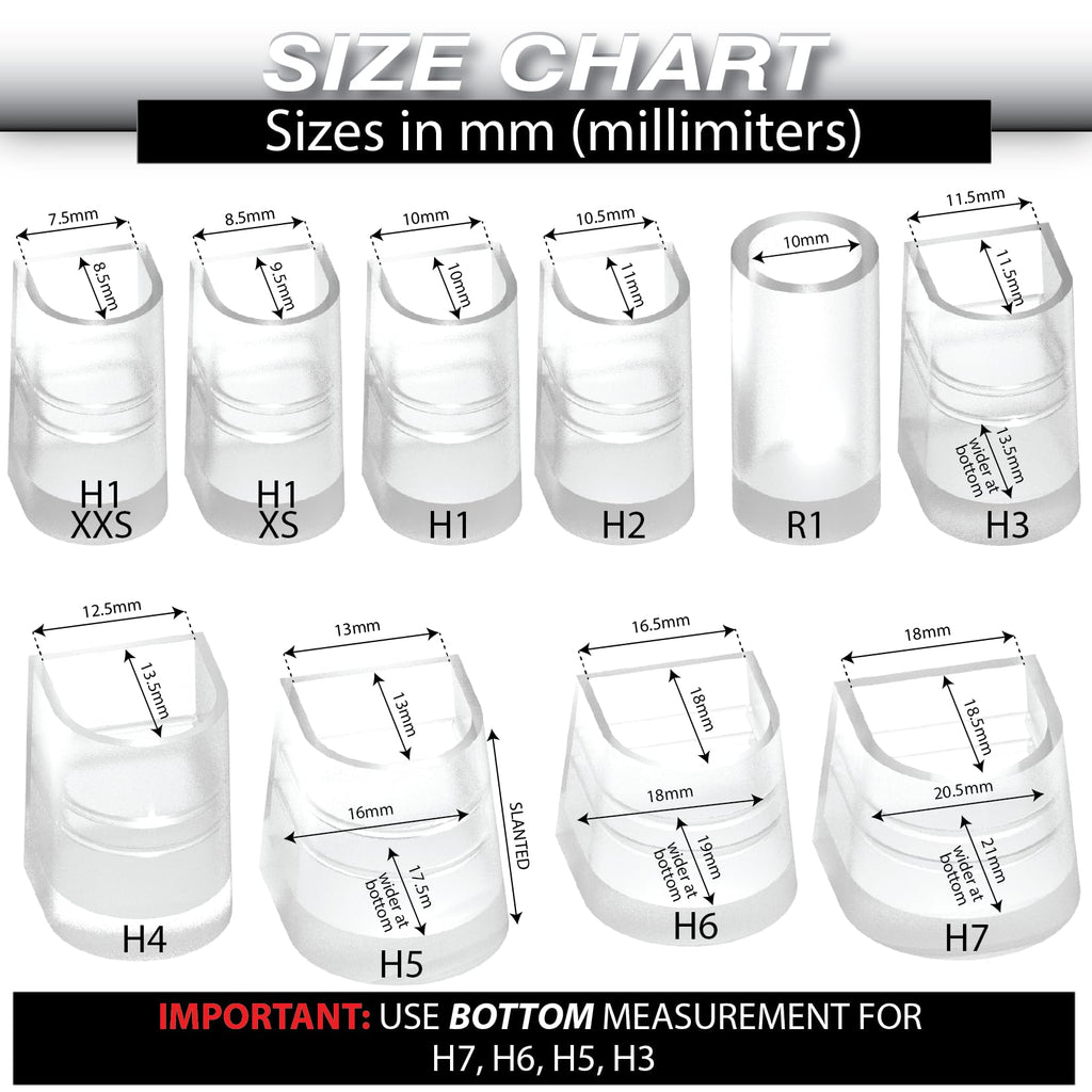 Heel Hunks Heel Cap Protectors for High Heel Shoes | 10 Sizes Black Pack | Protector Replacement Heel Savers for Stiletto and Pu