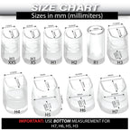 Heel Hunks Heel Cap Protectors for High Heel Shoes | 10 Sizes Black Pack | Protector Replacement Heel Savers for Stiletto and Pu