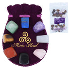 chakra Stones Healing crystals Set of 8, Tumbled and Polished, for 7 chakras Balancing, crystal Therapy, Meditation, Reiki, or a