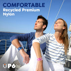 P6 Motion Sickness Bands for Adults Wristbands for Anti Nausea Sea Cruise Travel Car Pregnancy Morning Sickness All-Natural Non