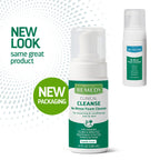 Medline Remedy Clinical No-Rinse Foam Cleanser, Vanilla Scent (4 fl oz) - Hydrating Shampoo and Body Wash for Sensitive Skin, Pa