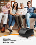 CooCoCo FSA Eligible Foot Massager with Heat, Upgrade ABS Feet Massager with Remote, Foot Massager for Neuropathy & Plantar Fasc