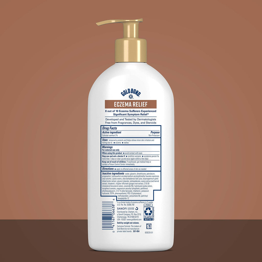 Gold Bond Medicated Eczema Relief Skin Protectant Lotion, 14 oz., With 2% Colloidal Oatmeal