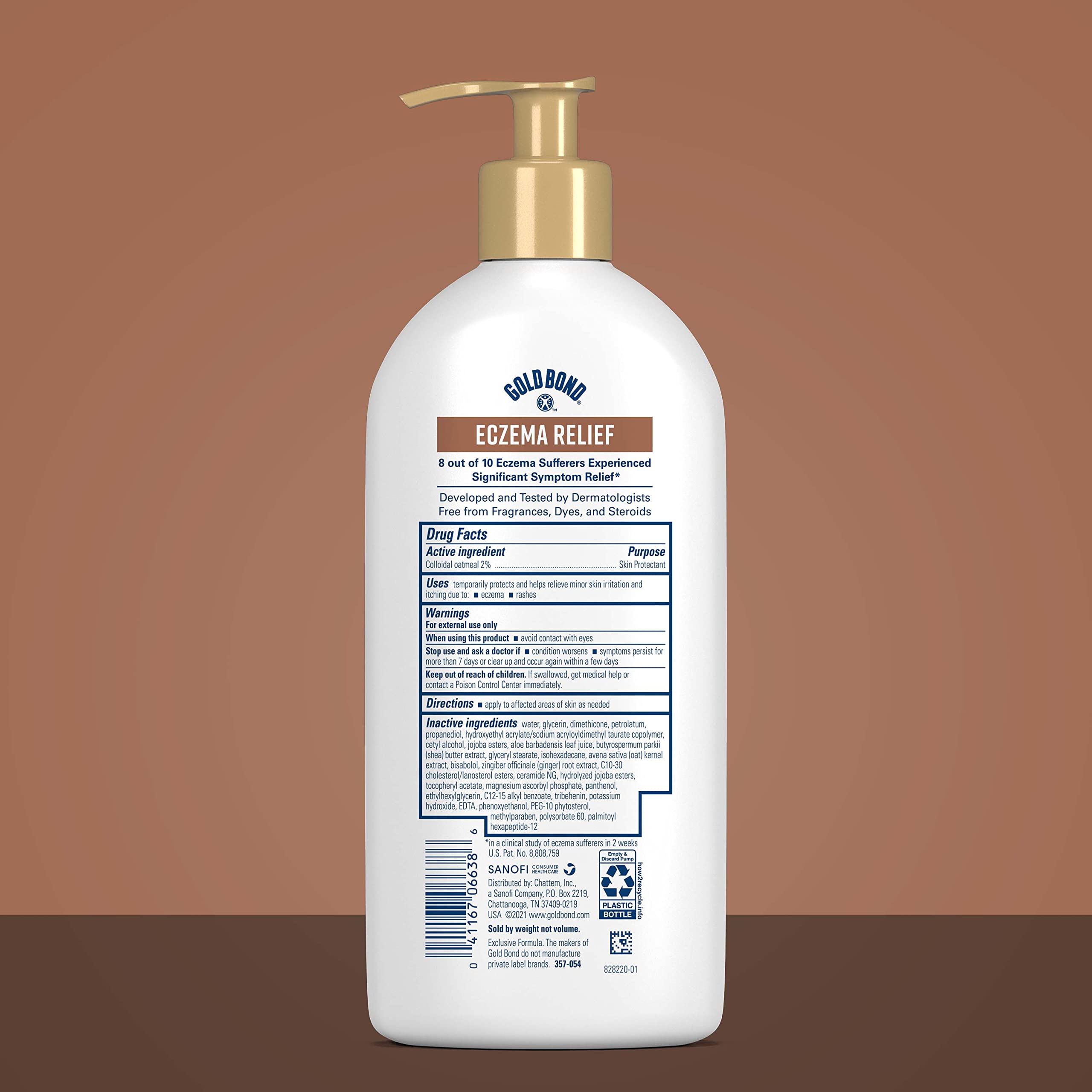 Gold Bond Medicated Eczema Relief Skin Protectant Lotion, 14 oz., With 2% Colloidal Oatmeal