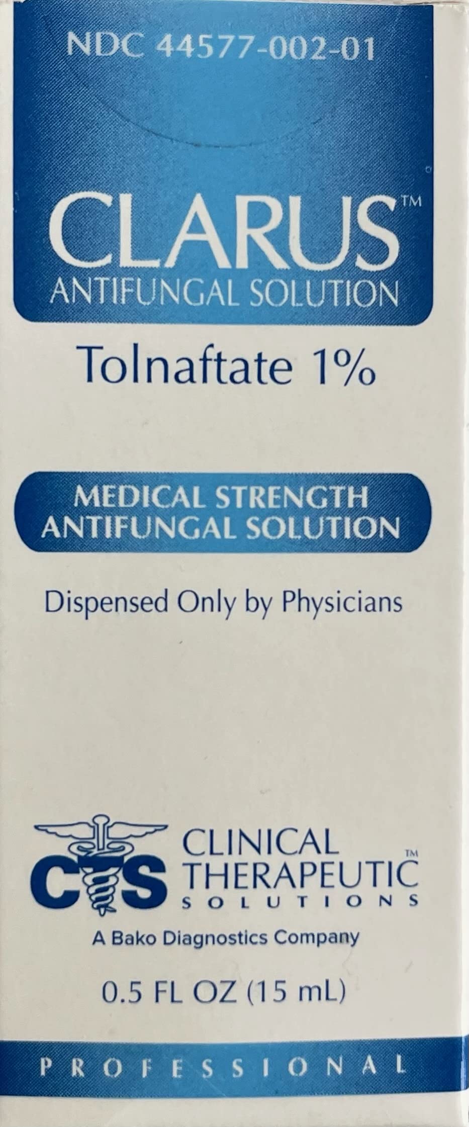 Clarus Solution Antifungal 1%, 0.5 floz