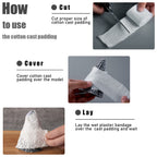 Nuanchu 12 Rolls Cast Padding Individual Pack Soft Cotton Undercast Padding Wrap Use with Plaster Cloth Gauze Bandage for Hallow