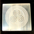 crystalmiracle Natural Selenite Charging Reiki Gemstone Plate Crystal Healing FENG Shui Metaphysical Gemstone Gift Positive Ener