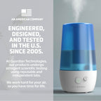 PureGuardian H965AR Ultrasonic Cool Mist Humidifier, 70 Hrs. Run Time, 1 Gal. Tank Capacity, 320 Sq. Ft. Coverage, Small Rooms,