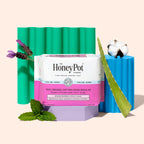 The Honey Pot Company - 80ct - Herbal Pads for Women - Regular Flow w/Wings - Infused w/Essential Oils for Cooling Effect & Orga