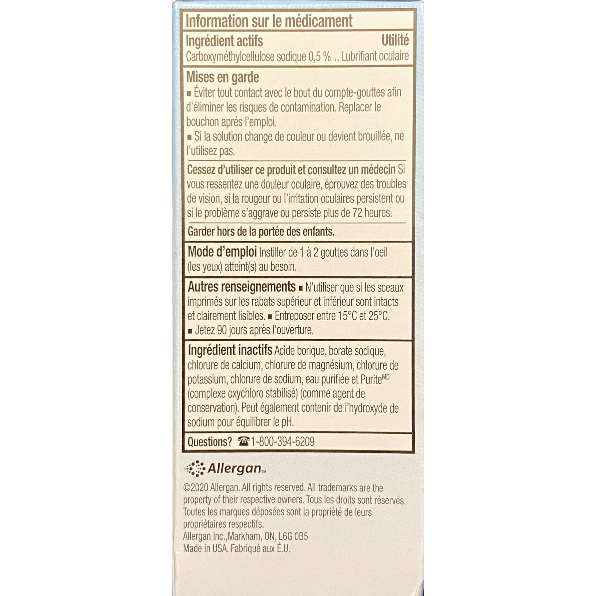 Refresh Tears Lubricant eye drops 4x15 ml, 1x5 ml