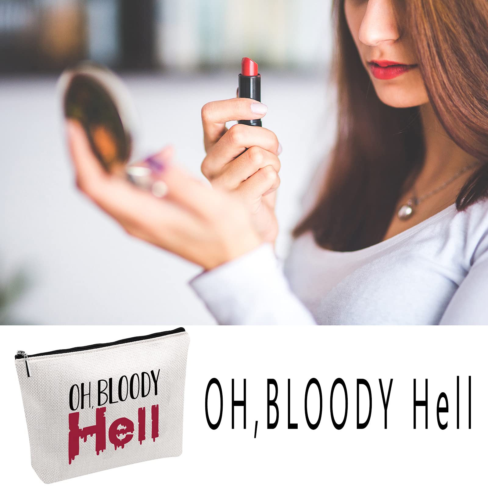 Tampon bag Period Pouch Sanitary Holder Oh Bloody Hell Bag Gifts For Best Friend (Oh Bloody Hell Bag)