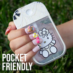 Glam Lux 79 Bundle Glam Hello Kitty Set of 3 Hydrating Deodorizing Antibacterial Hand Sanitizer Spray Mist Non-Drying Compact Tr