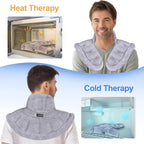 SuzziPad Neck Heating Pad Microwavable for Discomfort Reduction, Shoulder Heated Pads for Chronic Necks Fatigue, Reduce Muscle T