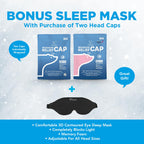 TheraICE Migraine Relief Cap, Soothing Headache Ice Pack Mask Products, Cooling Gel Hat, Face Cold Compress Head Wrap for Tensio