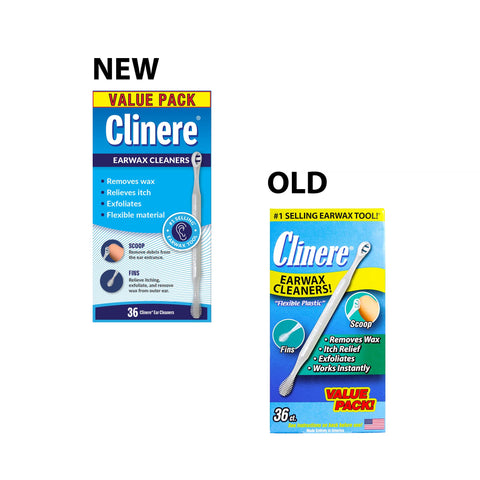 Clinere Ear Cleaners Club Value Pack, 36 Count Earwax Remover Tool Safely and Gently Cleaning Ear Canal at Home, Itch Relief, Ea