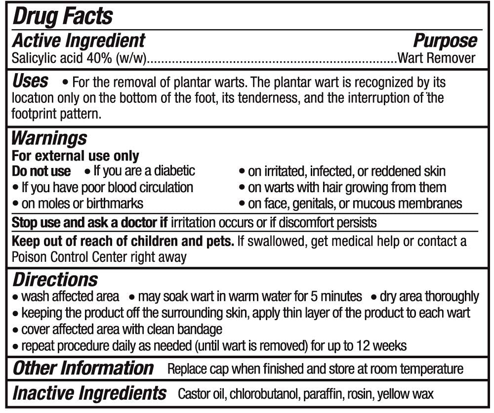 2 pack of WartStick For the Removal of Common and Plantar Warts , Maximum Strength Stick, Salicylic Acid - 5.1g