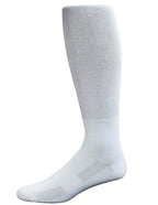 Yomandamor Mens Diabetic Over the Calf Breathable Mesh Socks with Non-binding Top,4 Pairs