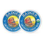 Badger Aromatic Chest Rub, 100% Organic Vaporub w/Eucalyptus & Lavender Essential Oils to Clear & Soothe, All-Natural Chest Cong