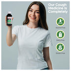 Geri-Tussin DM Liquid Cold Cough Syrup by GeriCare| 2-in-1 Maximum Strength Cough Suppressant Dextromethorphan & Expectorant Gua