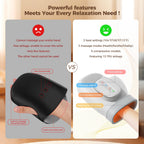 Estefanlo Hand Massager with Heat and Compression -3 Massage Modes & 3 Heat Settings & 5 Compression Models for Carpal Tunnel Re