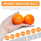 MURLIEN Peanut Massage Ball, Double Lacrosse Ball for Myofascial Release, Trigger Point Therapy, Muscle Relief, Acupoint Massage
